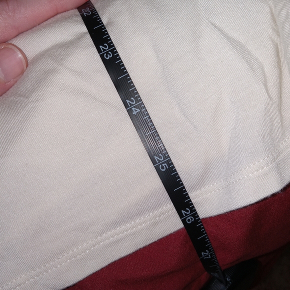 MATILDA JANE Anytime PJ Top Raglan Long Sleeve Stripe White Pink M Cozy EUC - Picture 9 of 9